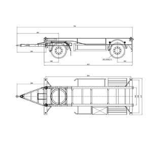 20 container trailer